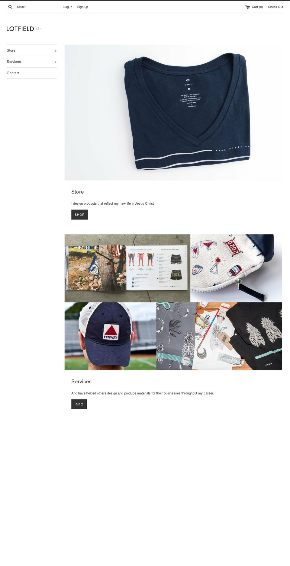 lotfield.com — Shopify storefront screenshot