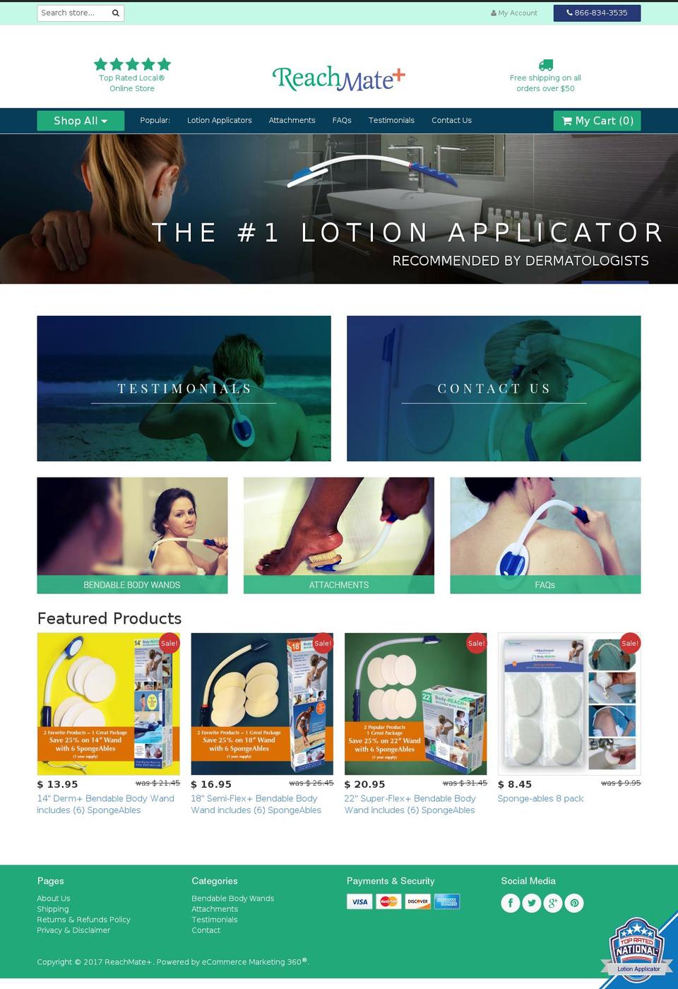 lotionapplicators.com shopify website screenshot