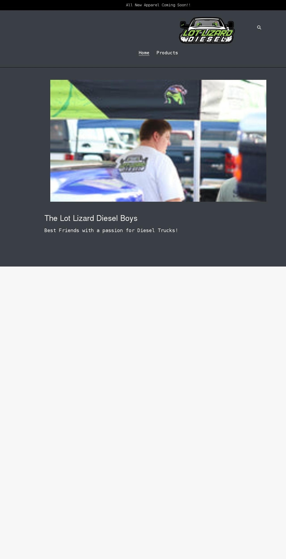 lotlizarddiesel.com shopify website screenshot