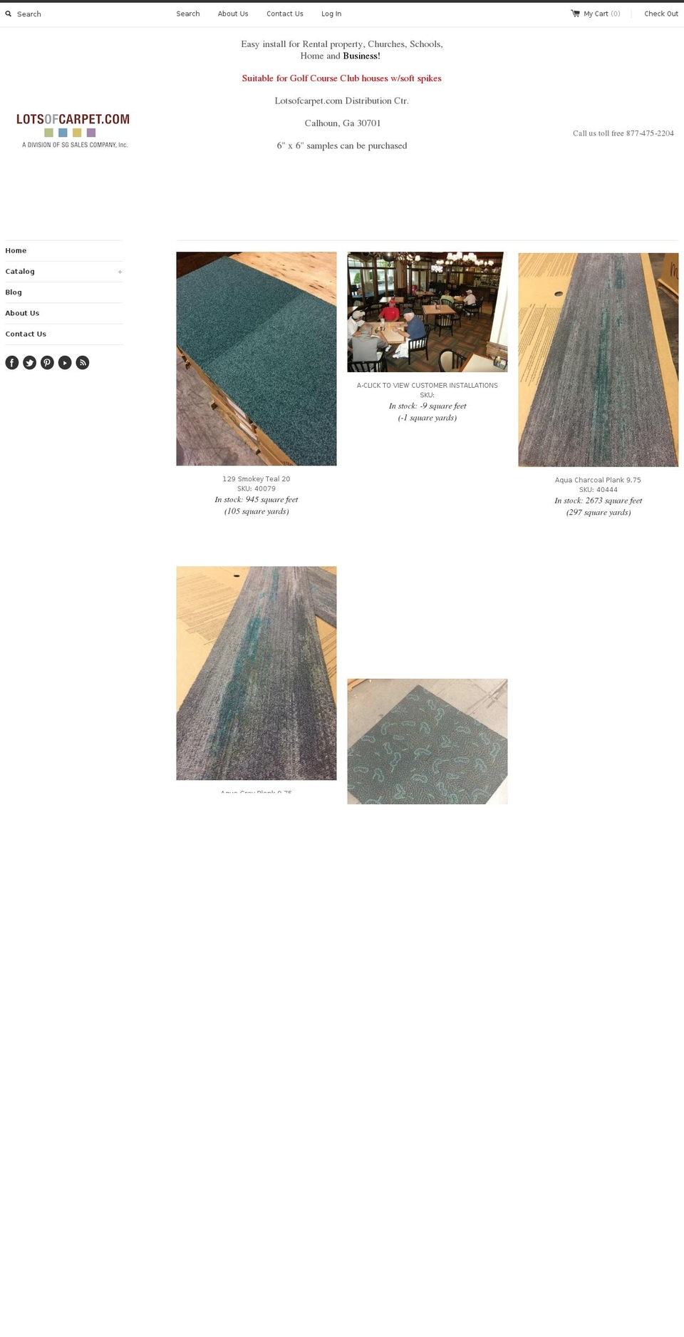 lotsofcarpet.com shopify website screenshot