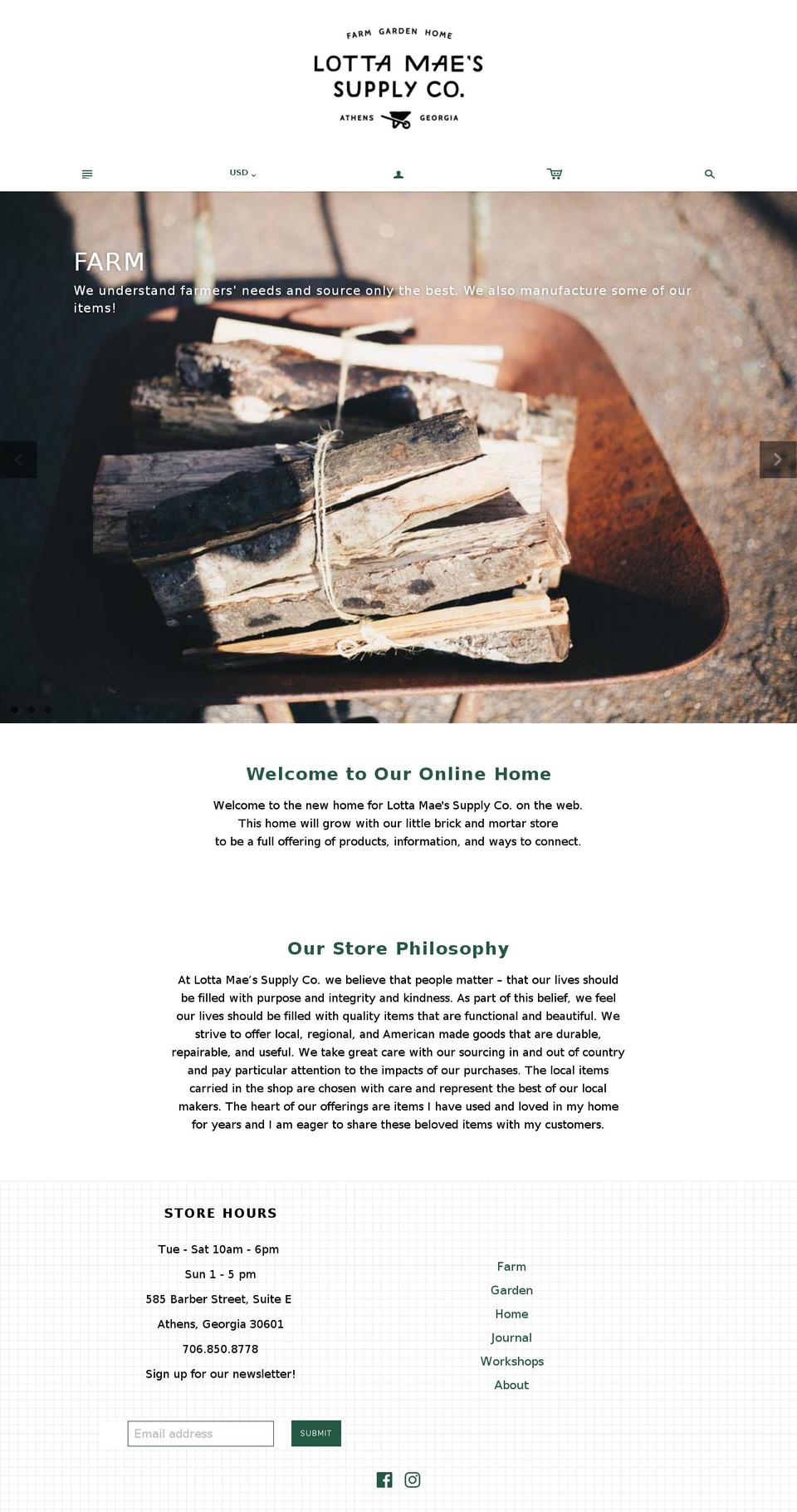 lottamae.com — Shopify storefront screenshot