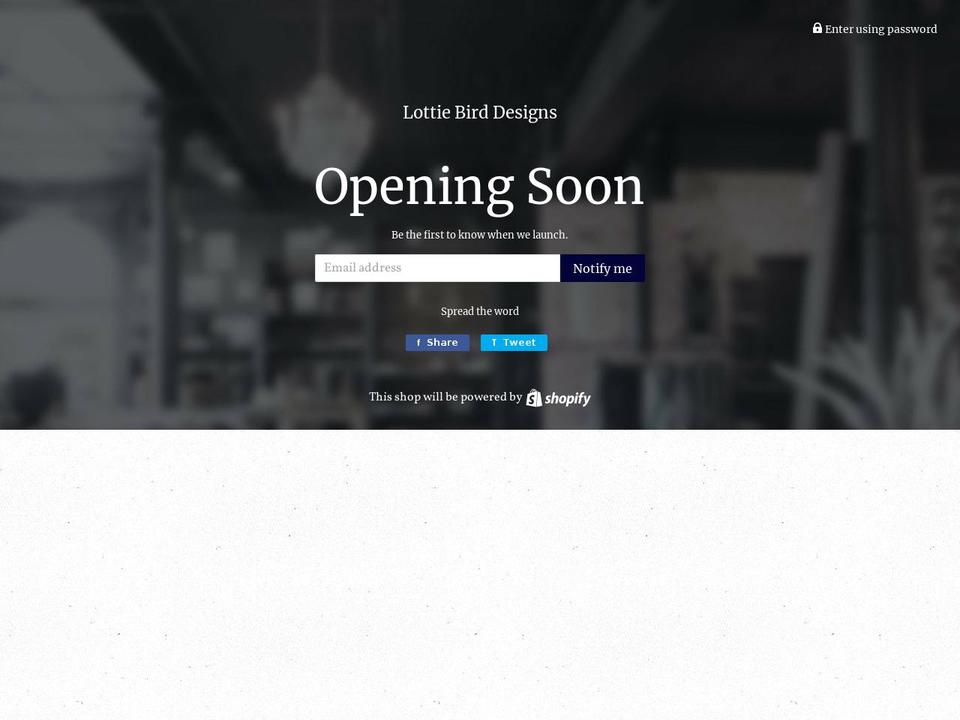 lottiebird.com — Shopify storefront screenshot