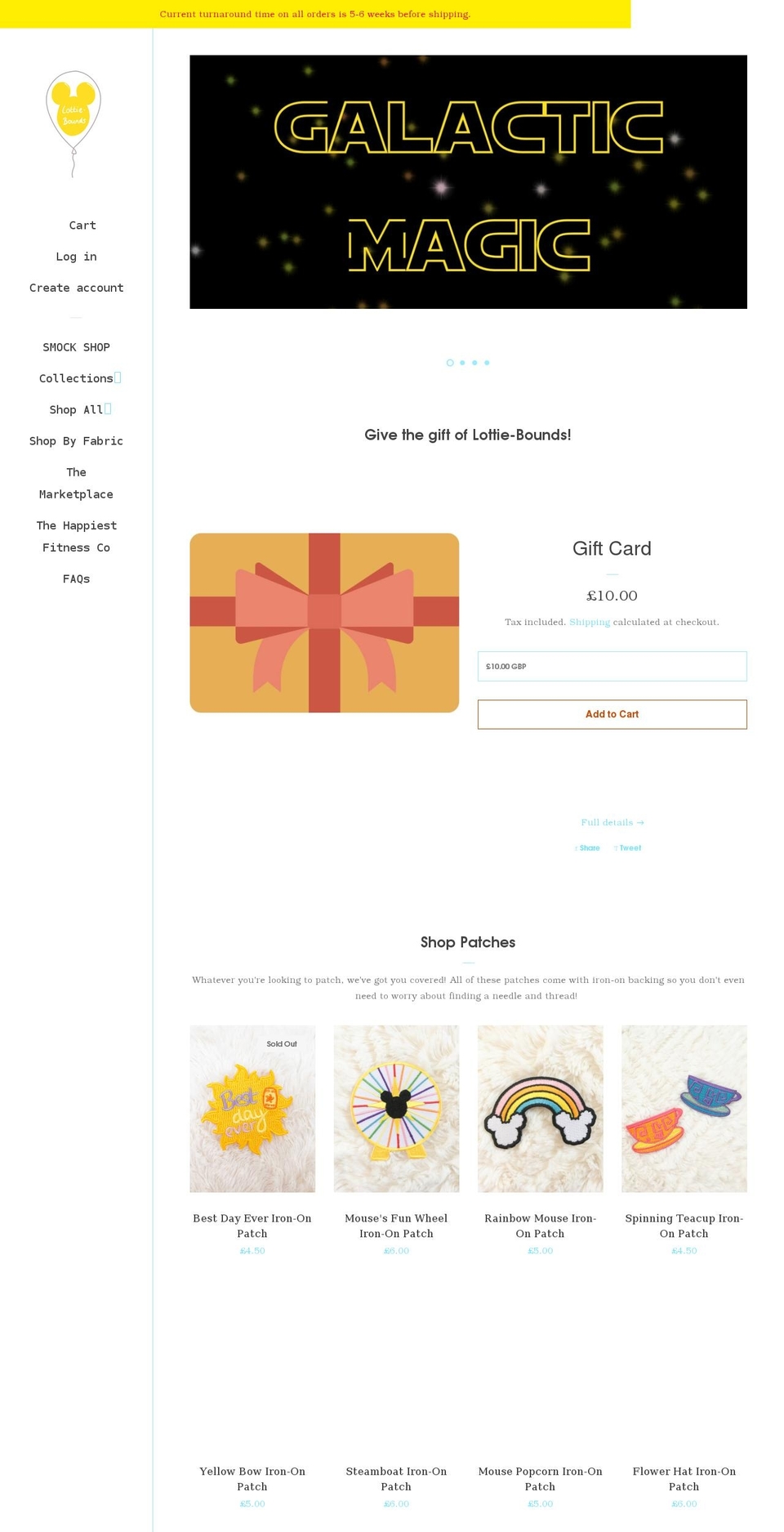 lottiebounds.com shopify website screenshot