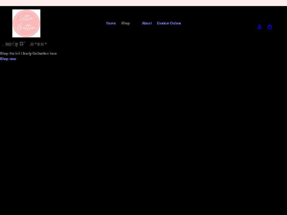 lottiebutton.com shopify website screenshot