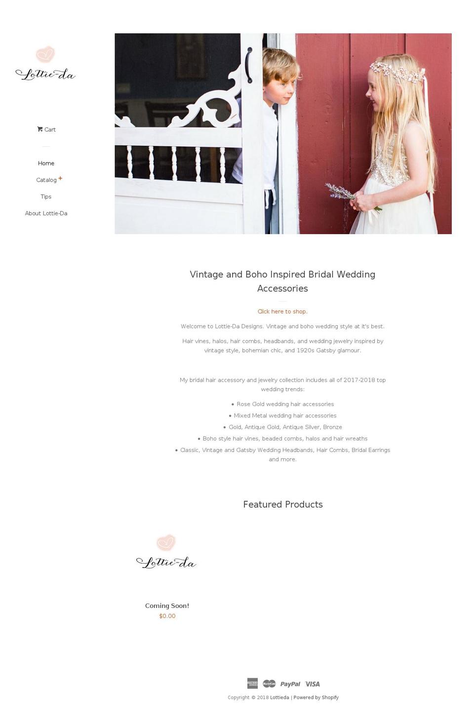 lottiedadesigns.com — Shopify storefront screenshot