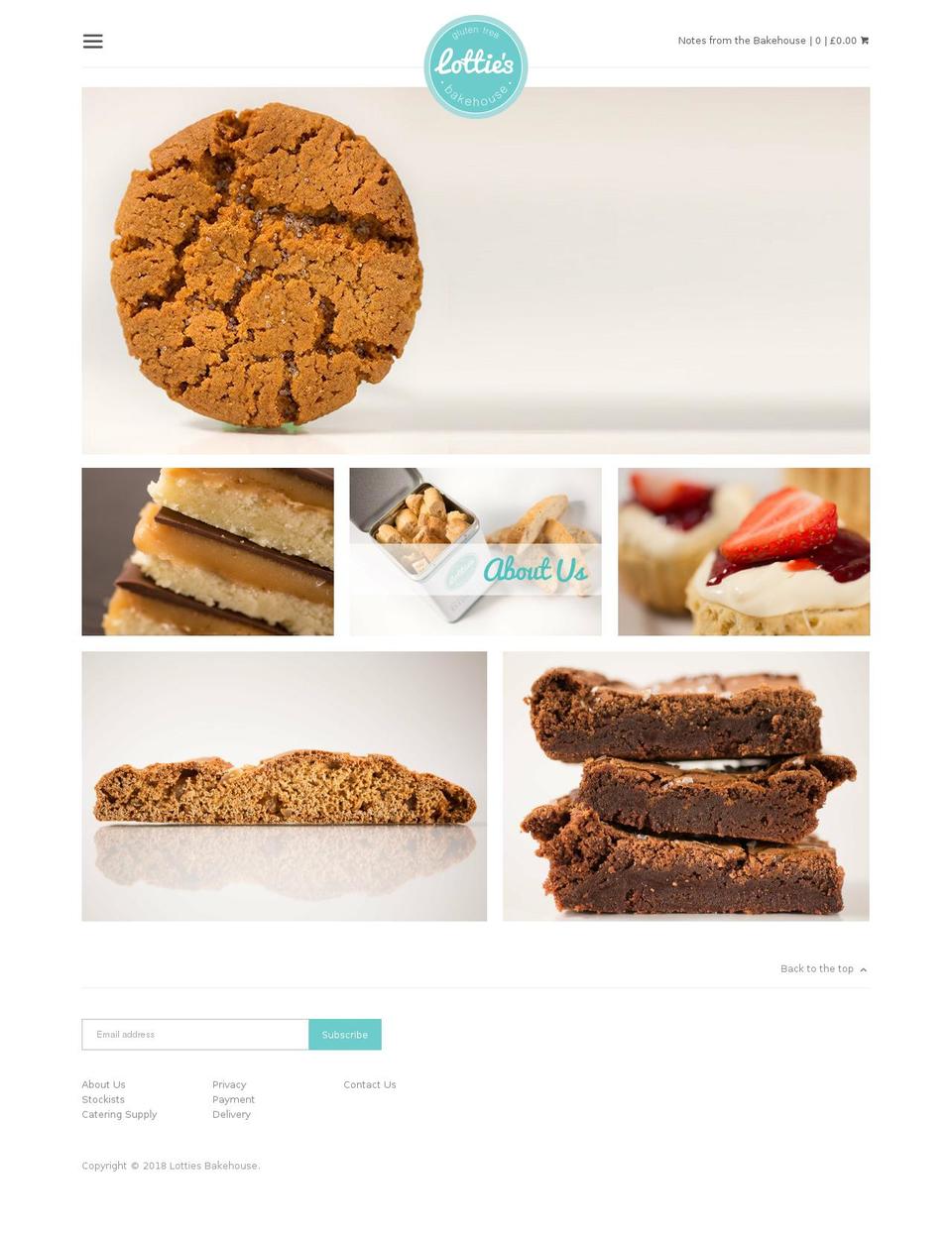 lottiesbakehouse.com — Shopify storefront screenshot