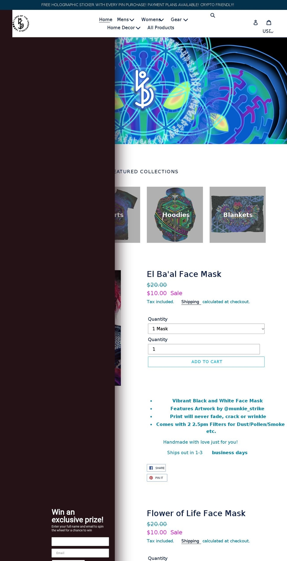 lotucreations.com shopify website screenshot