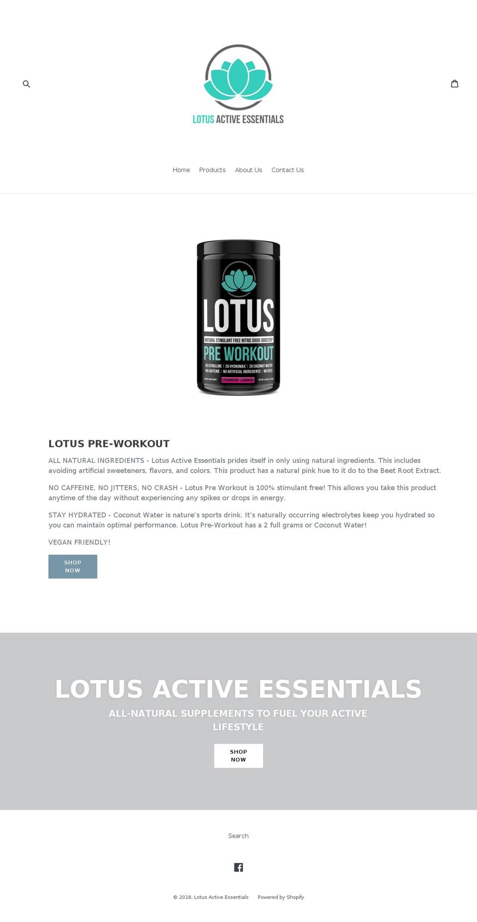 lotusactives.com — Shopify storefront screenshot