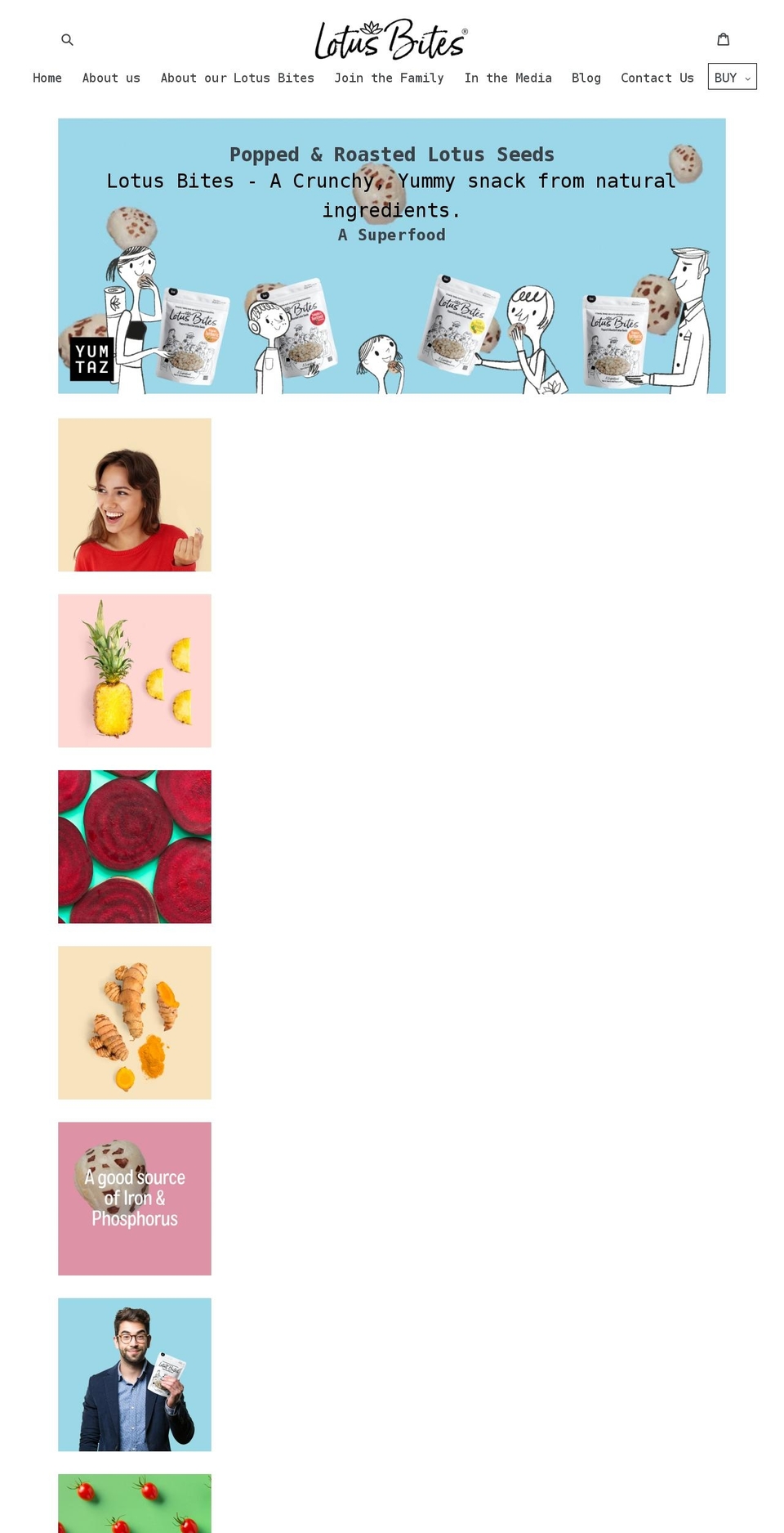 lotusbites.co.uk shopify website screenshot