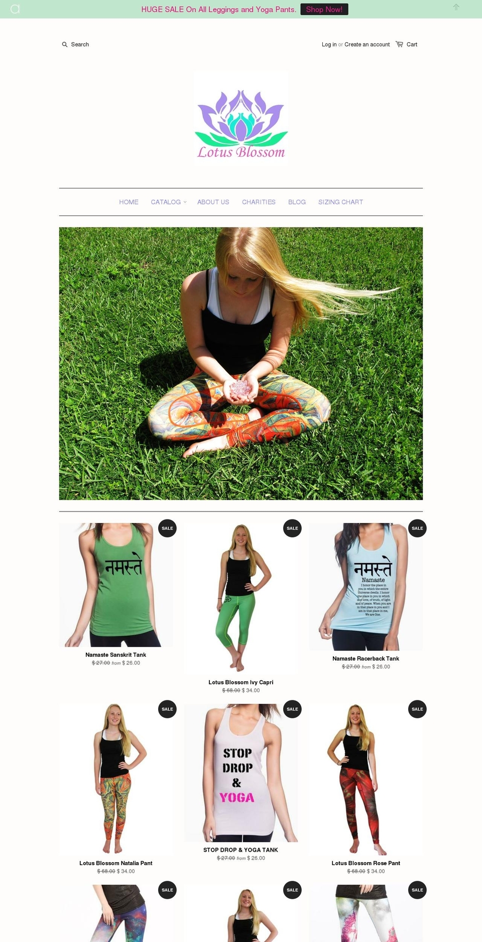 lotusblossomshop.com shopify website screenshot