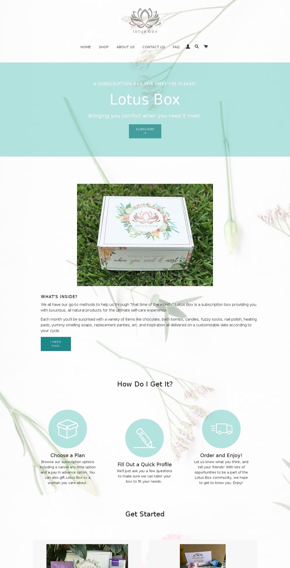 lotusbox.net shopify website screenshot