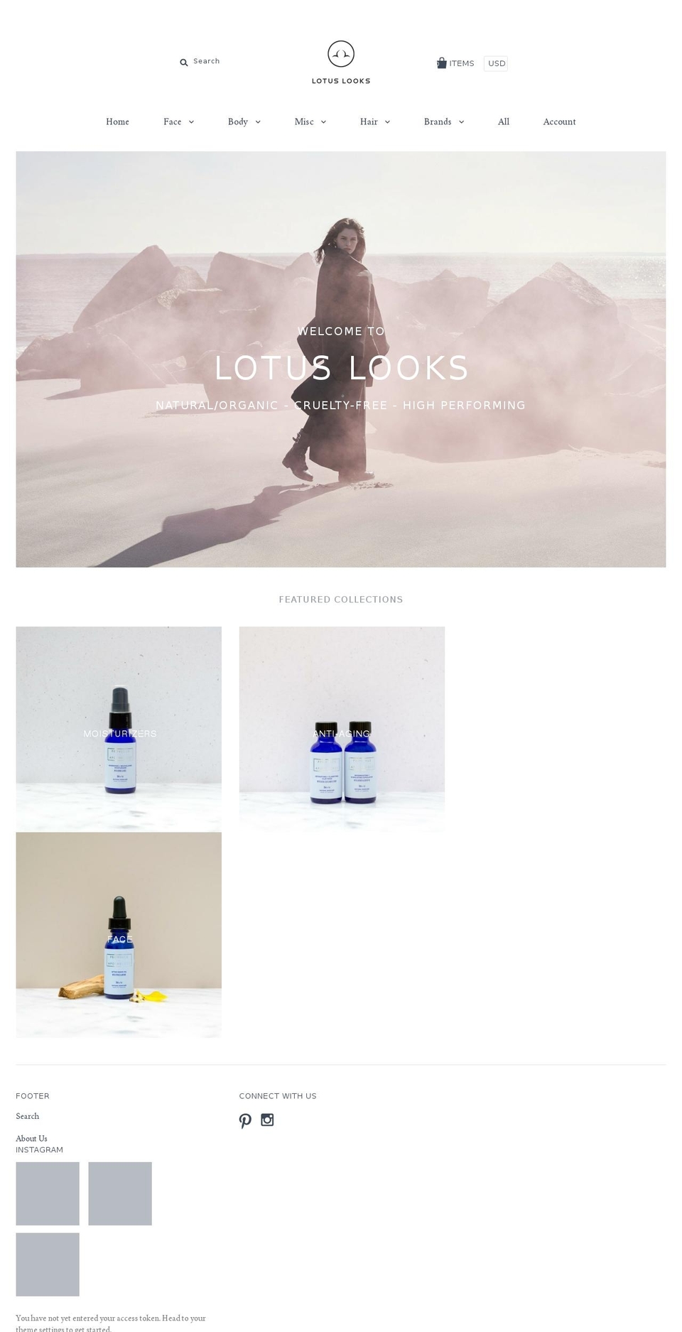 lotuslooks.com — Shopify storefront screenshot
