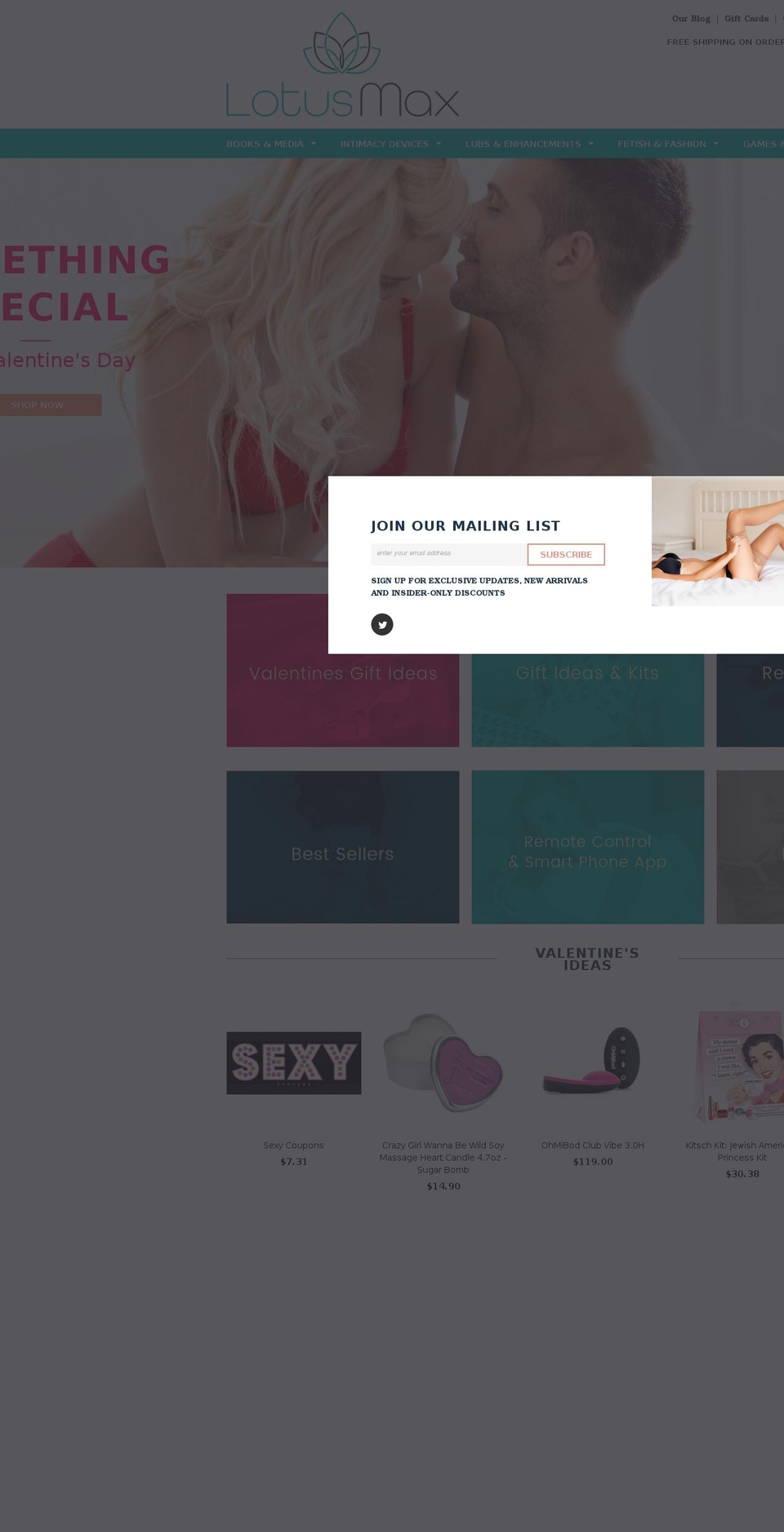 lotusmax.com shopify website screenshot