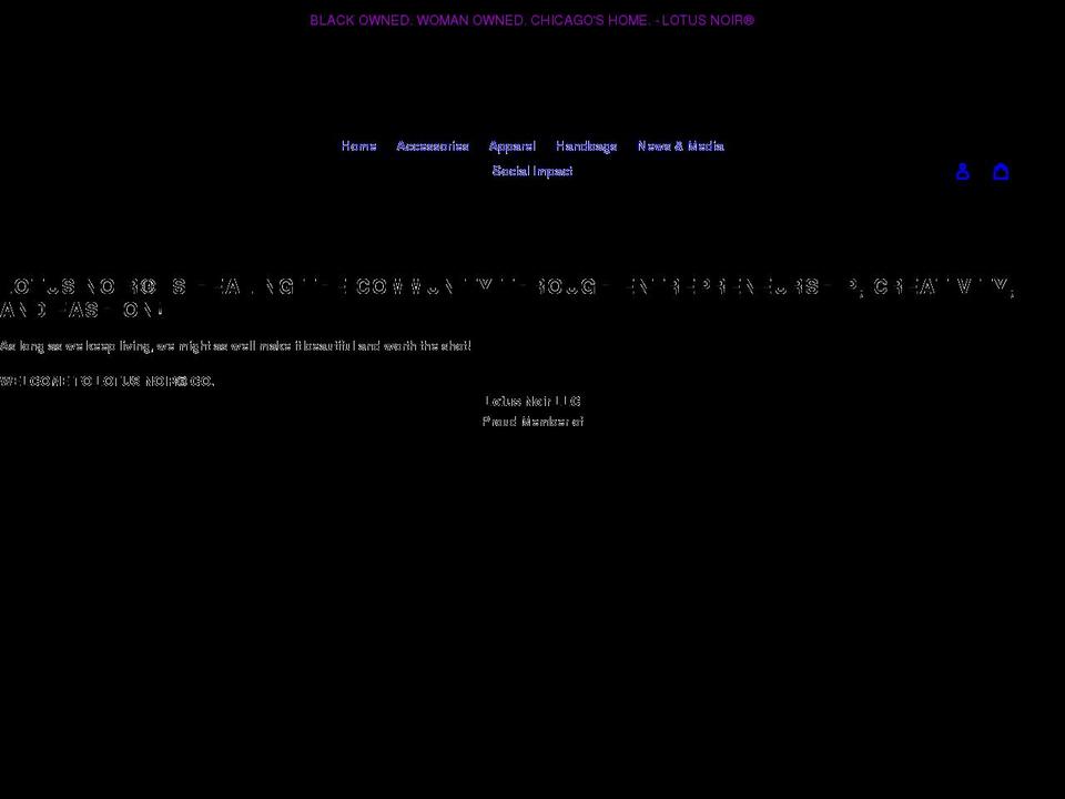 lotusnoir.co shopify website screenshot