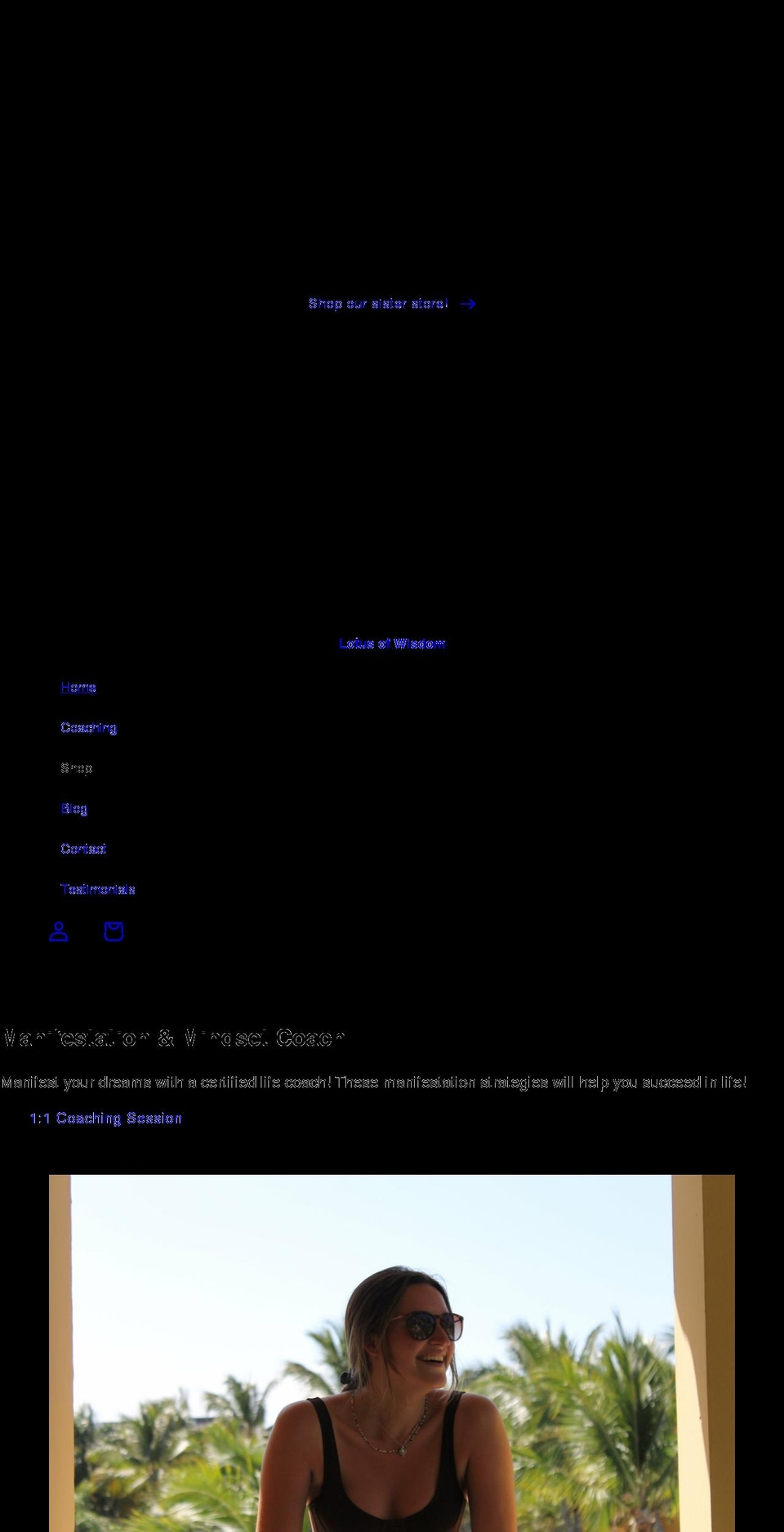 lotusofwisdom.com shopify website screenshot