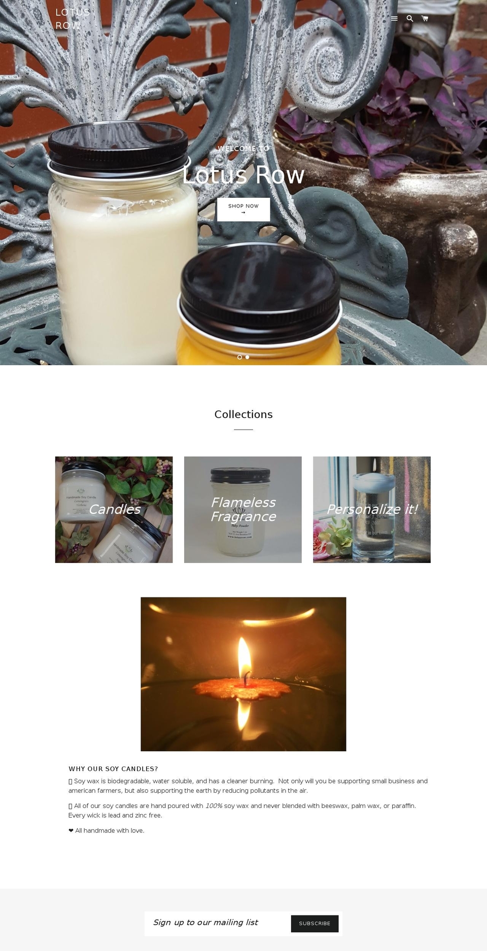 lotusrow.com — Shopify storefront screenshot