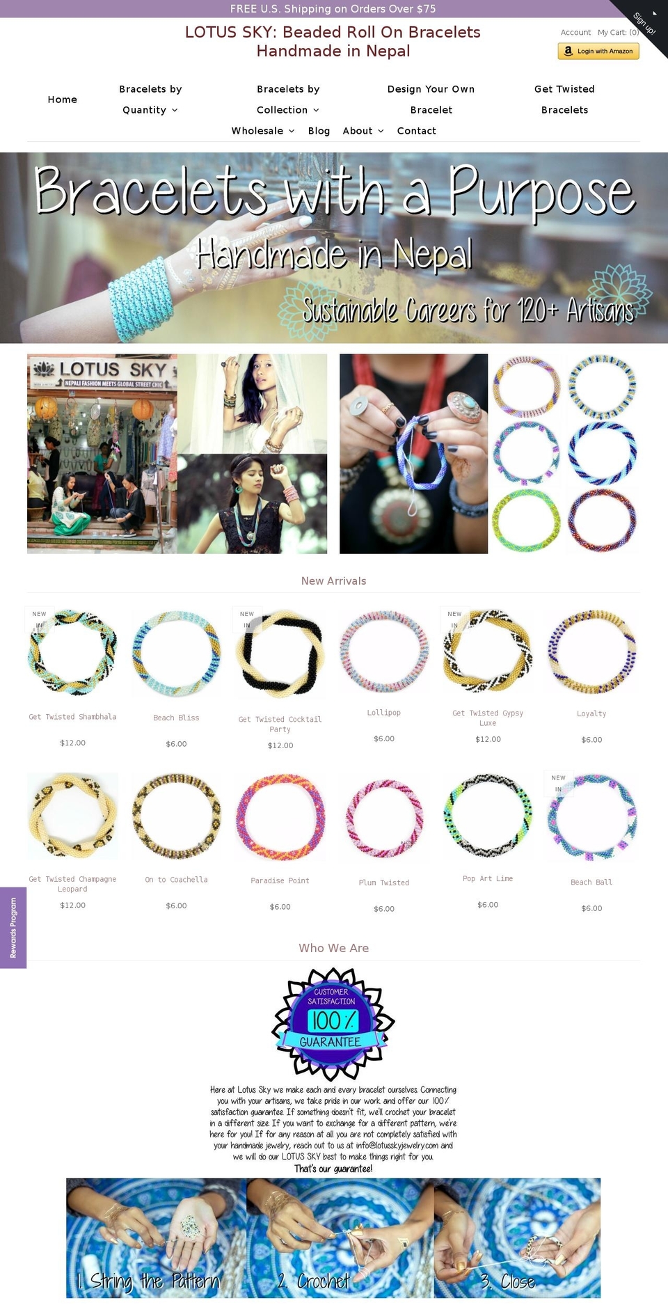 lotusskyjewelry.com shopify website screenshot