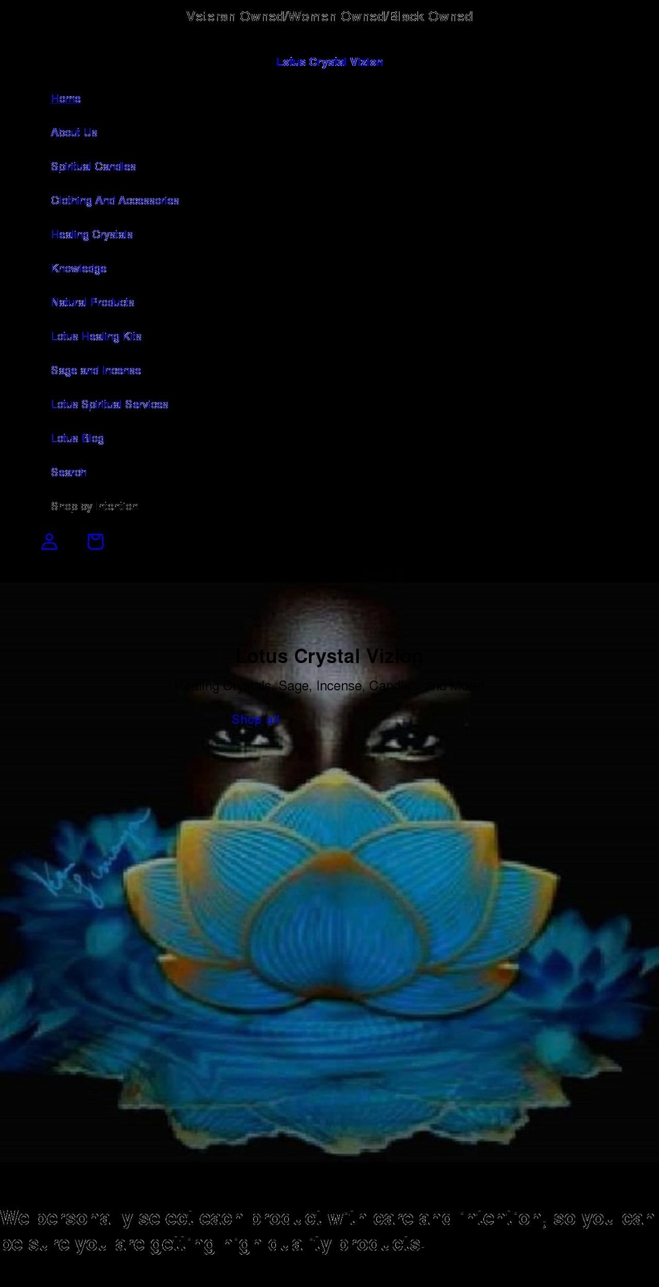 lotusvizion.com shopify website screenshot