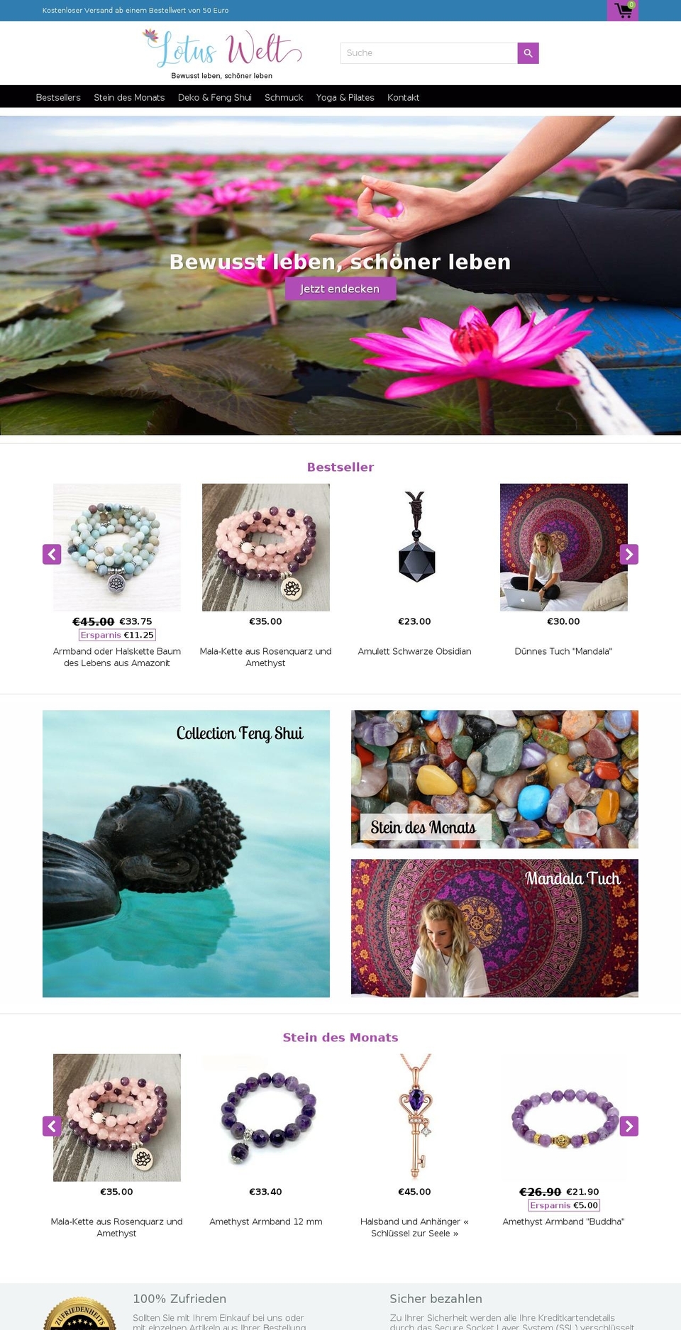 lotuswelt.com — Shopify storefront screenshot