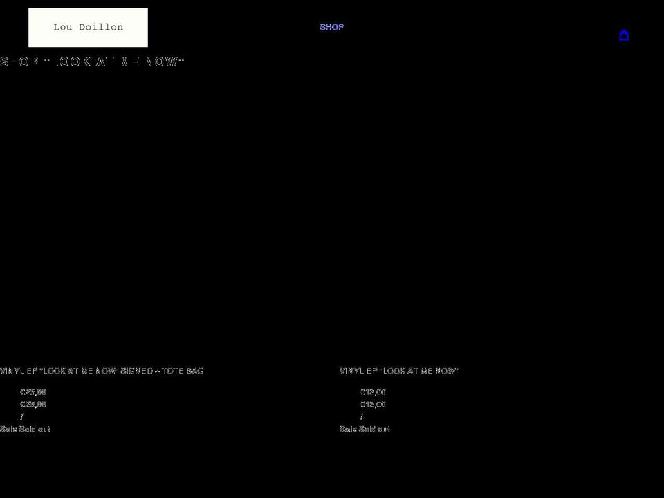 lou-doillon-shop.myshopify.com shopify website screenshot