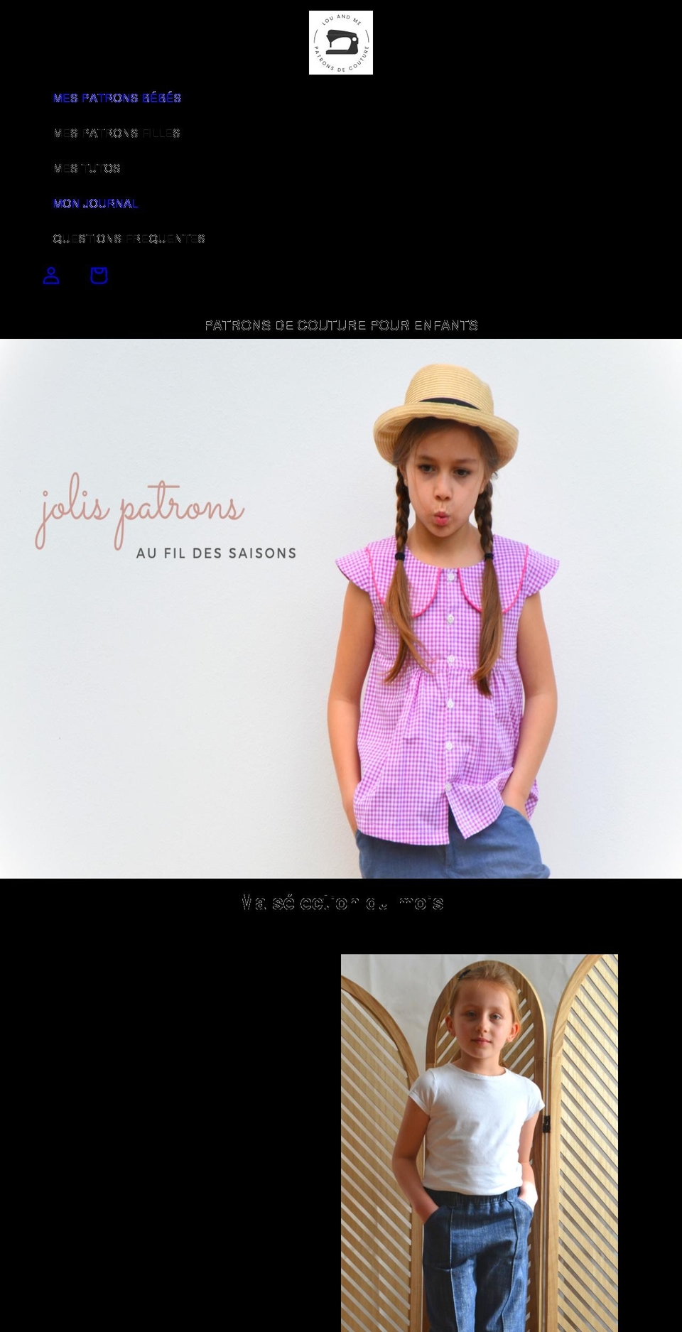 louandmecouture.fr shopify website screenshot