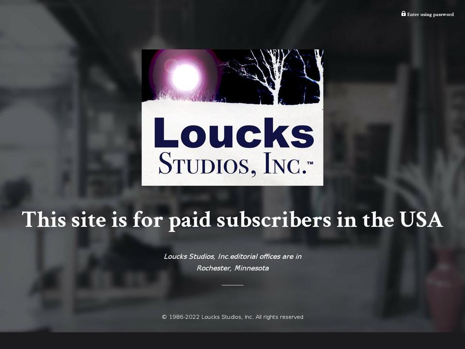 loucksstudiosinc.com — Shopify storefront screenshot