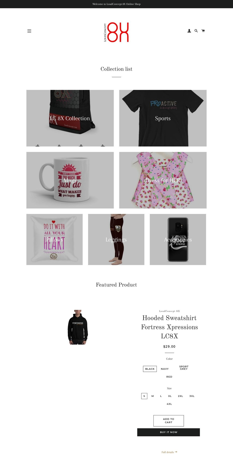 loudconcept.com — Shopify storefront screenshot
