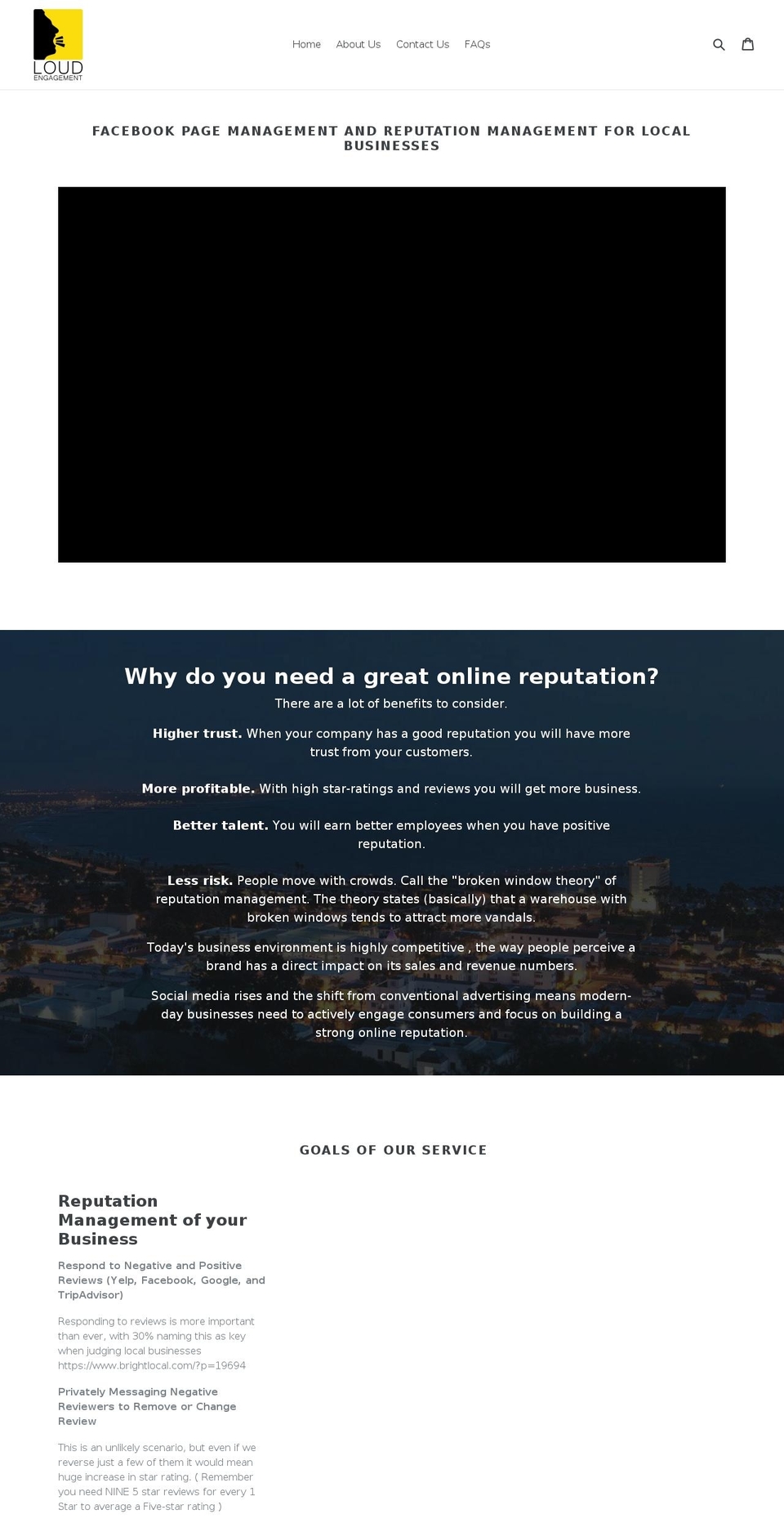 loudengagement.com — Shopify storefront screenshot