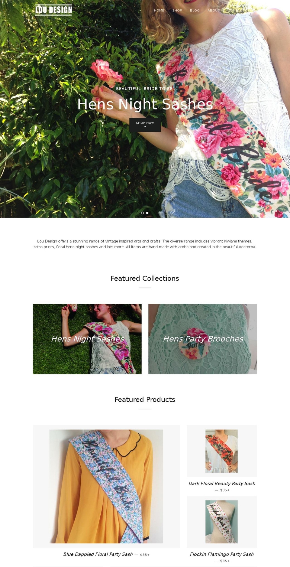 loudesign.co.nz shopify website screenshot