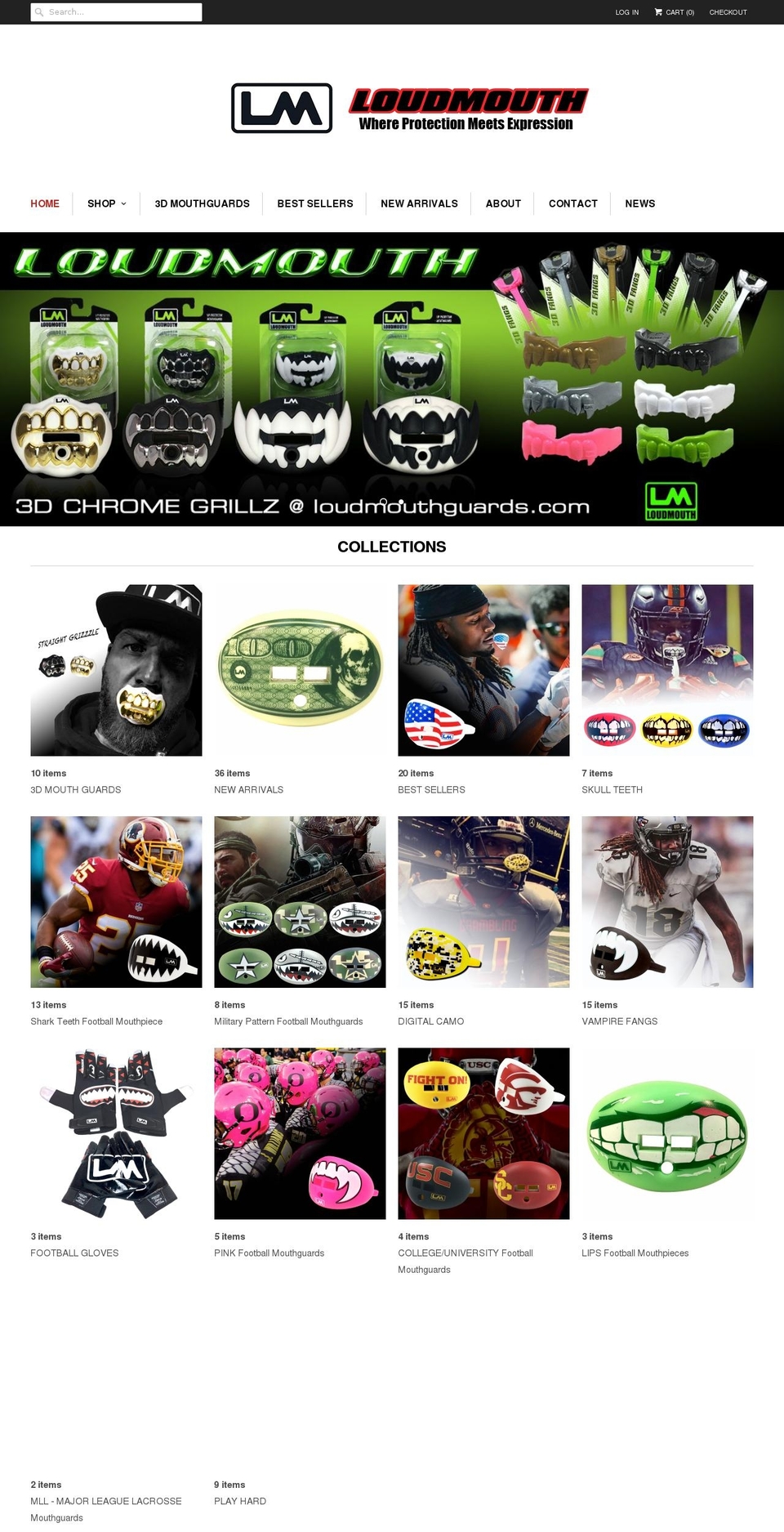 loudmouthguard.com — Shopify storefront screenshot