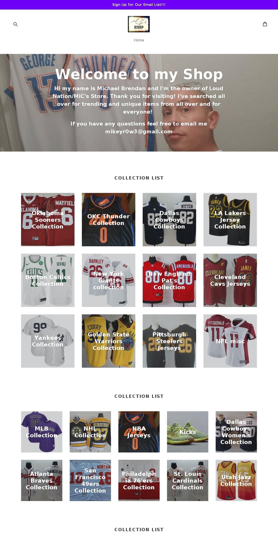 loudnationentertainment.com shopify website screenshot