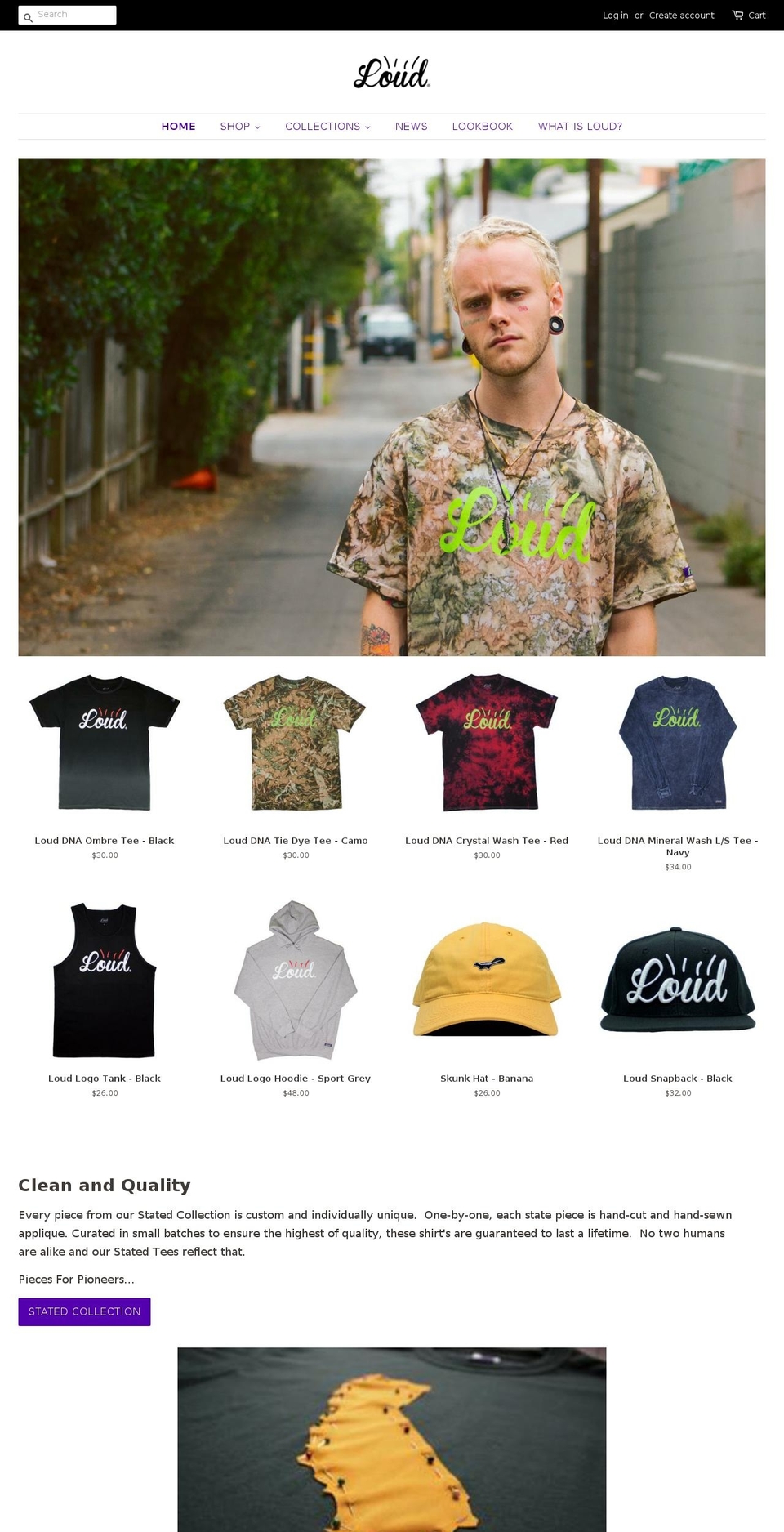 loudthreads.com shopify website screenshot