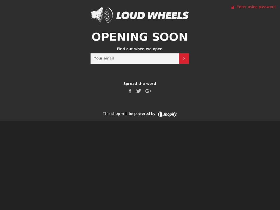 loudwheels.com shopify website screenshot