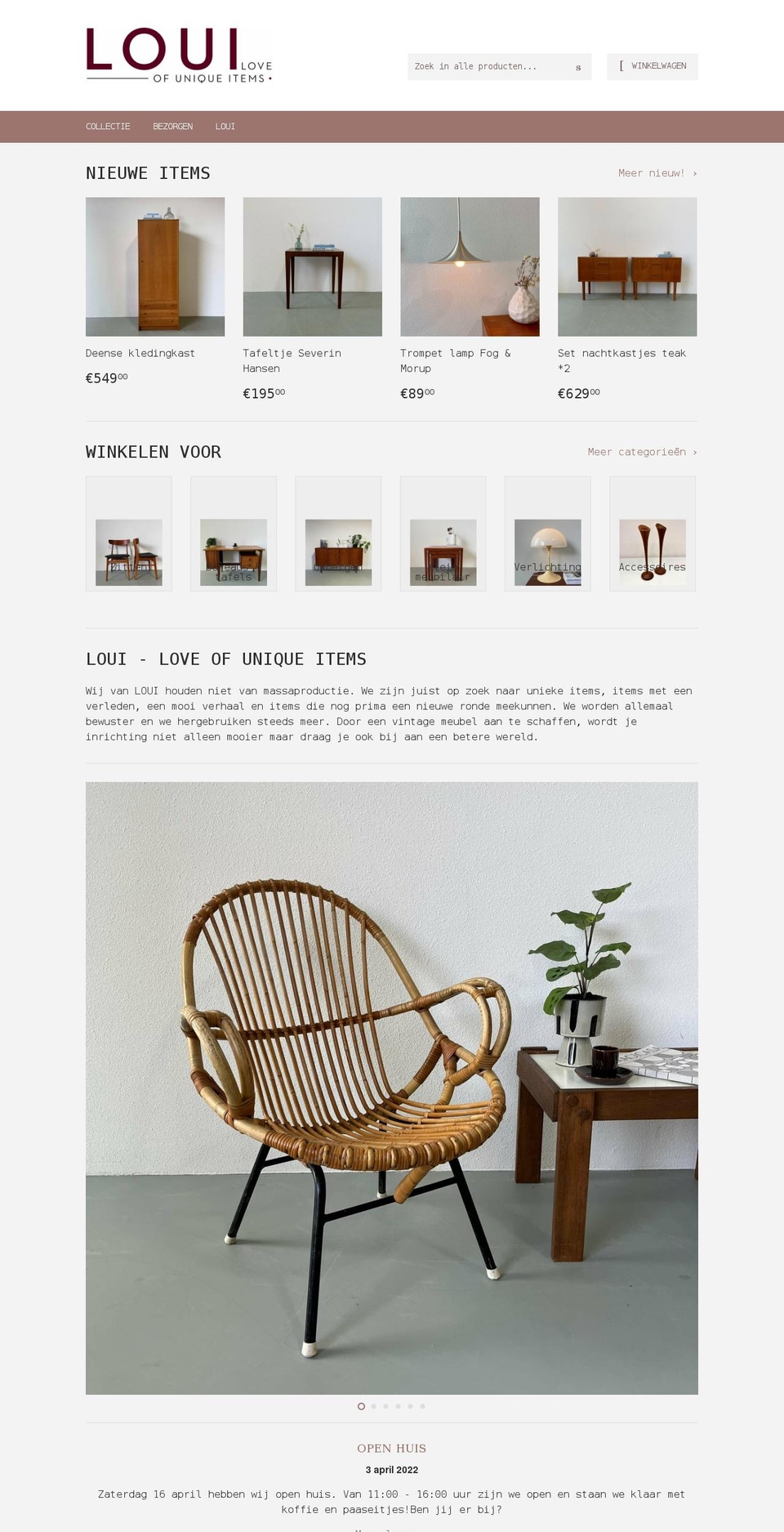 loui.store shopify website screenshot