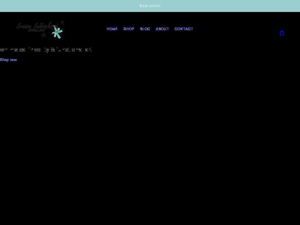 louisa-labarbera.myshopify.com shopify website screenshot
