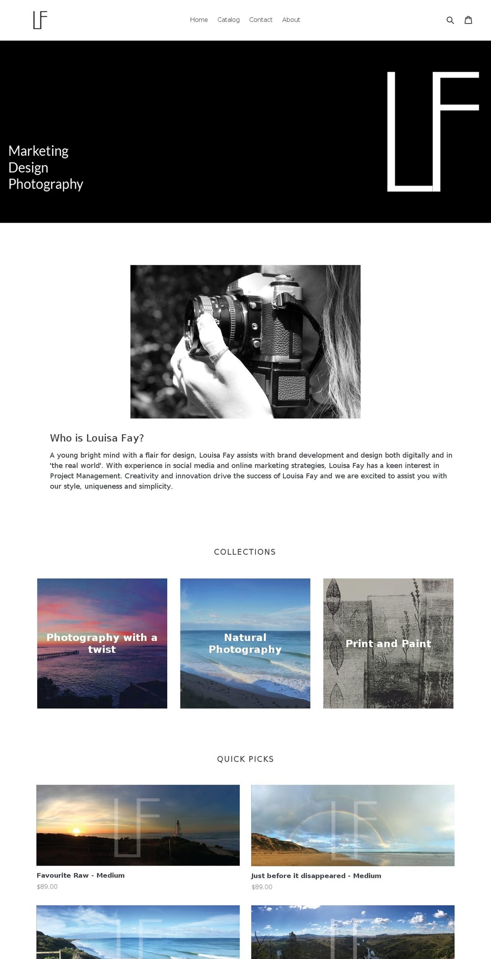 louisafay.com — Shopify storefront screenshot