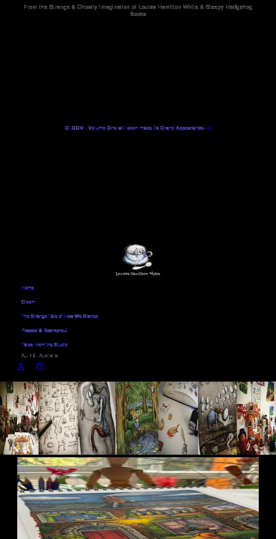 louisahamiltonwhite.com shopify website screenshot