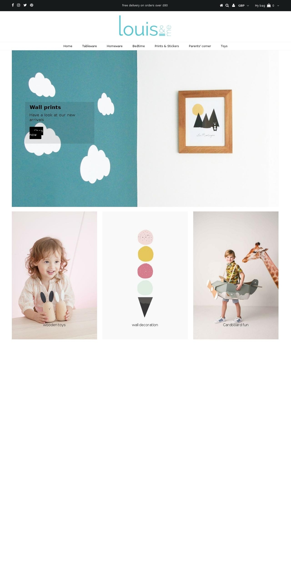 louisandme.com — Shopify storefront screenshot