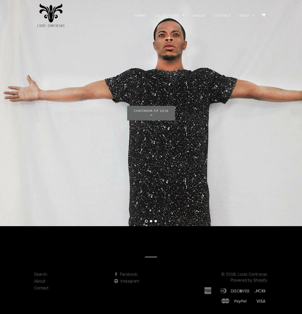 louiscontreras.com — Shopify storefront screenshot