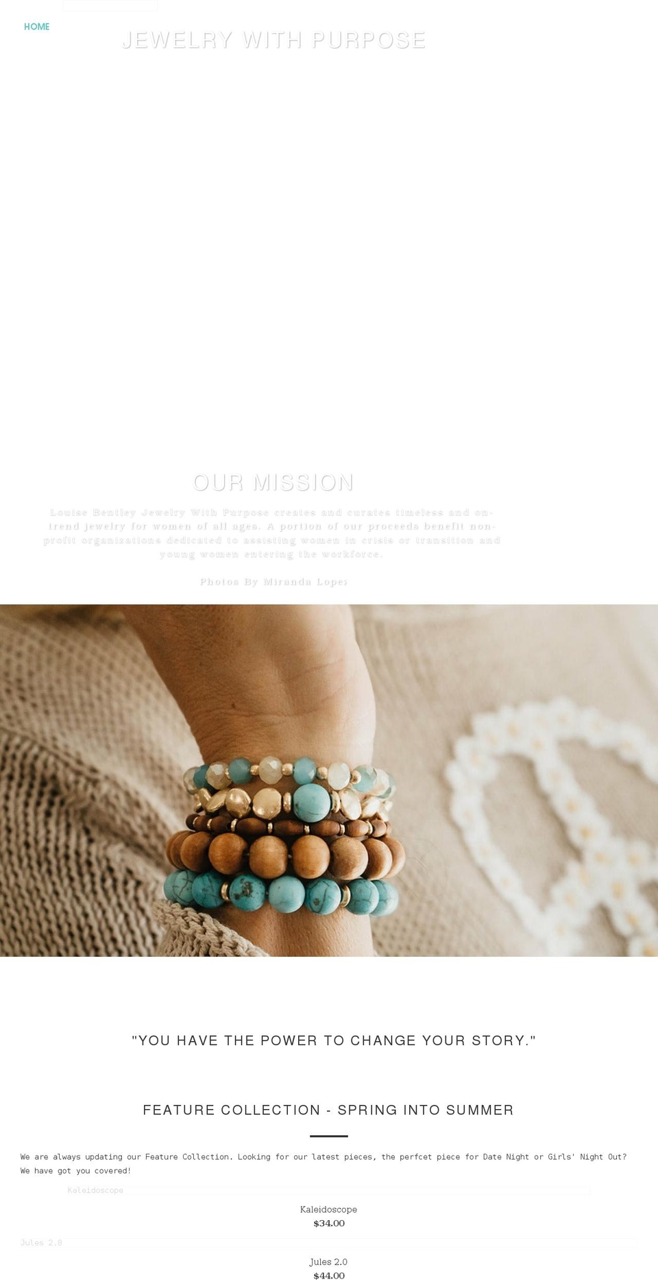 louisebentleyjewelry.com shopify website screenshot