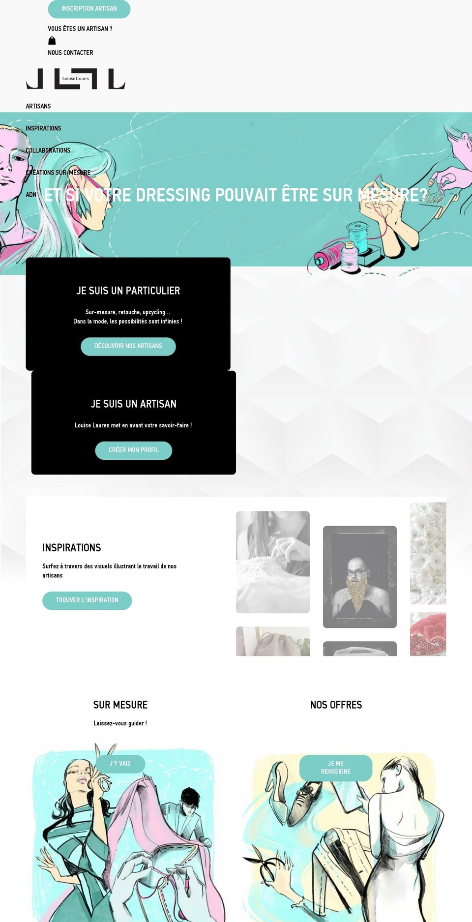 louiselauren.com — Shopify storefront screenshot
