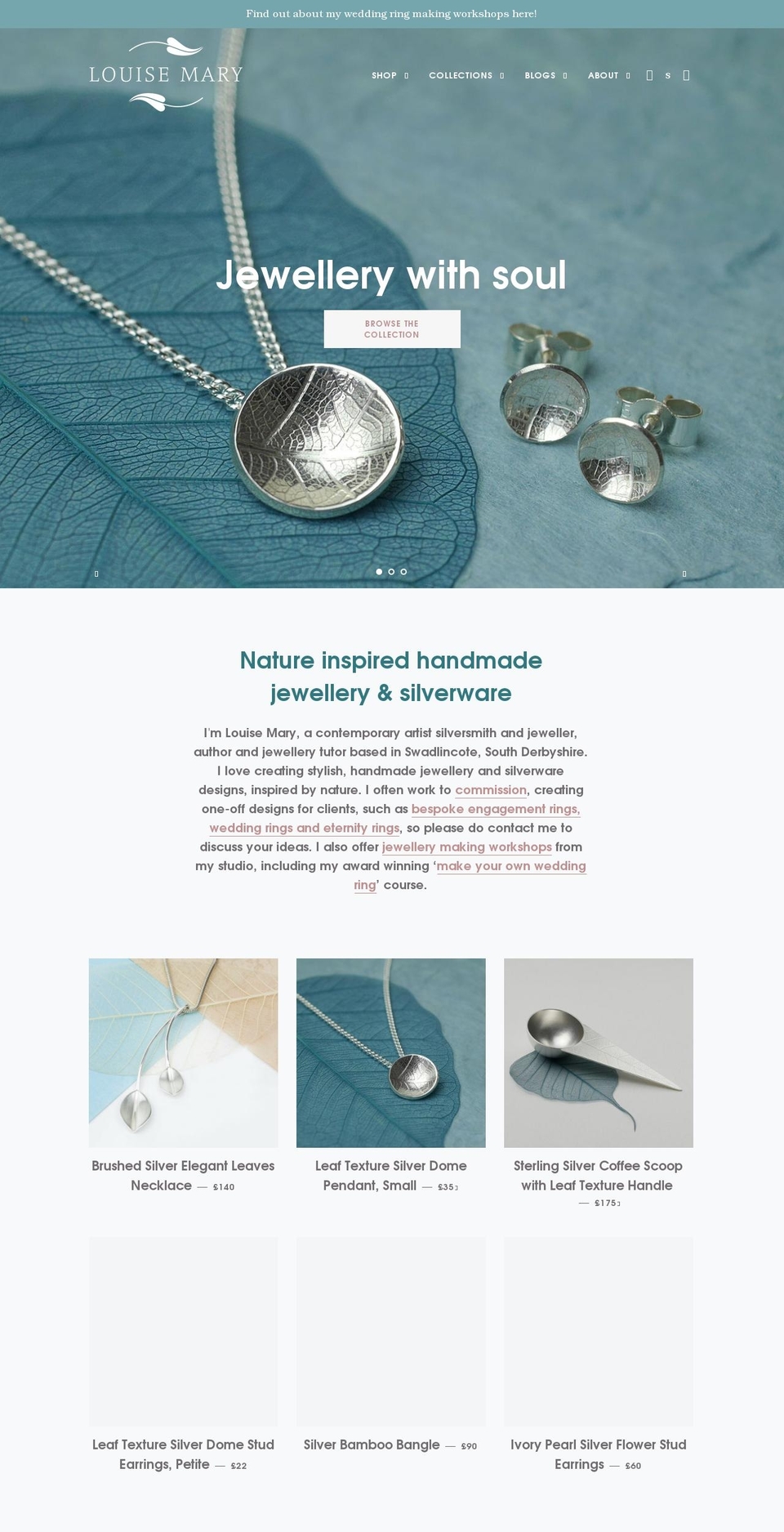 louisemarydesigns.co.uk shopify website screenshot