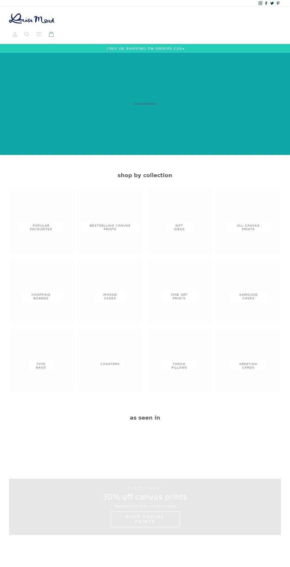 louisemead.co.uk shopify website screenshot
