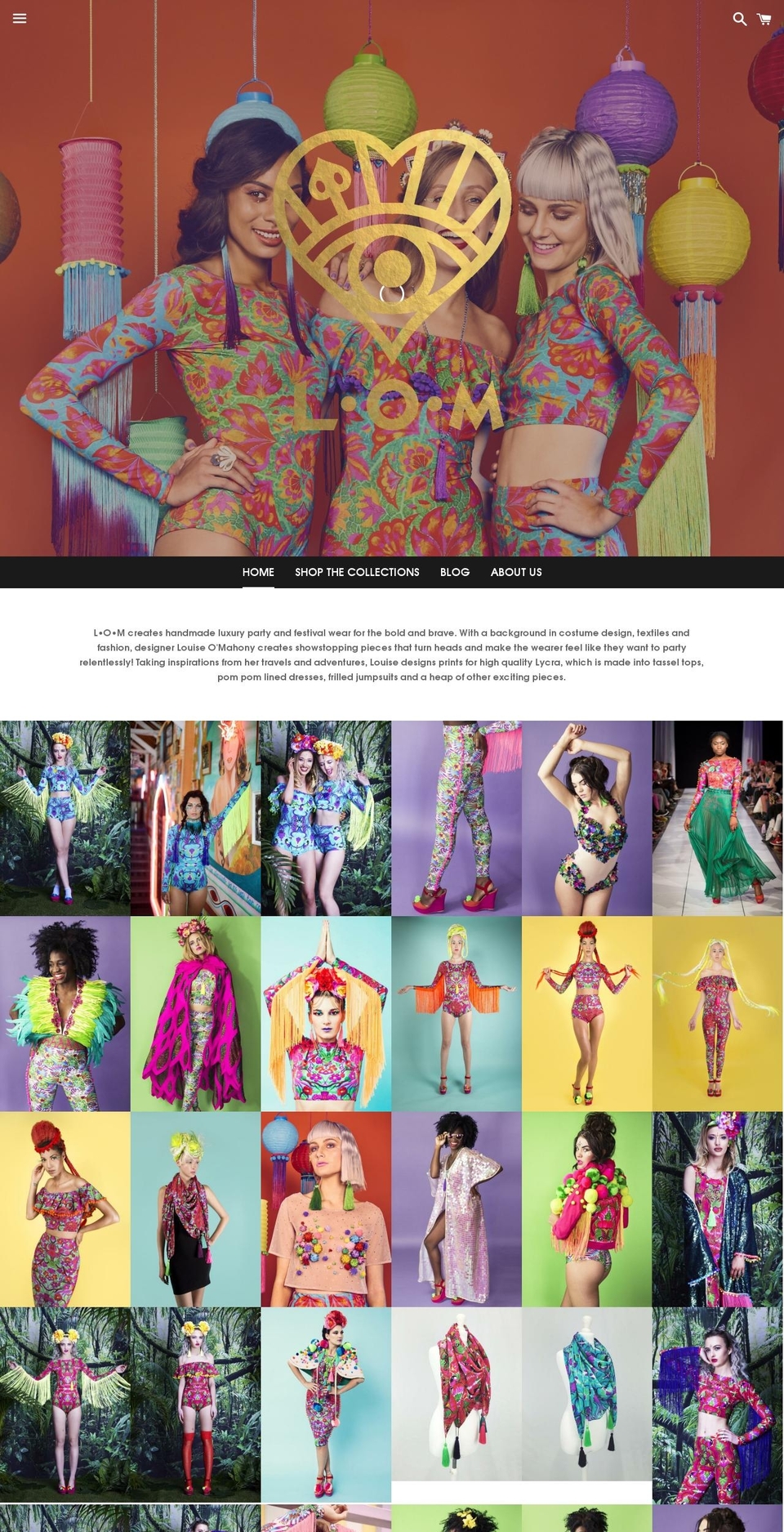 louiseomahony.com shopify website screenshot