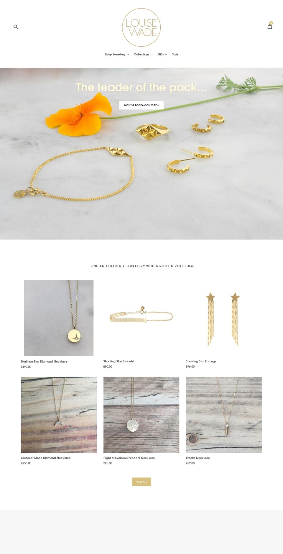 louisewade.com shopify website screenshot