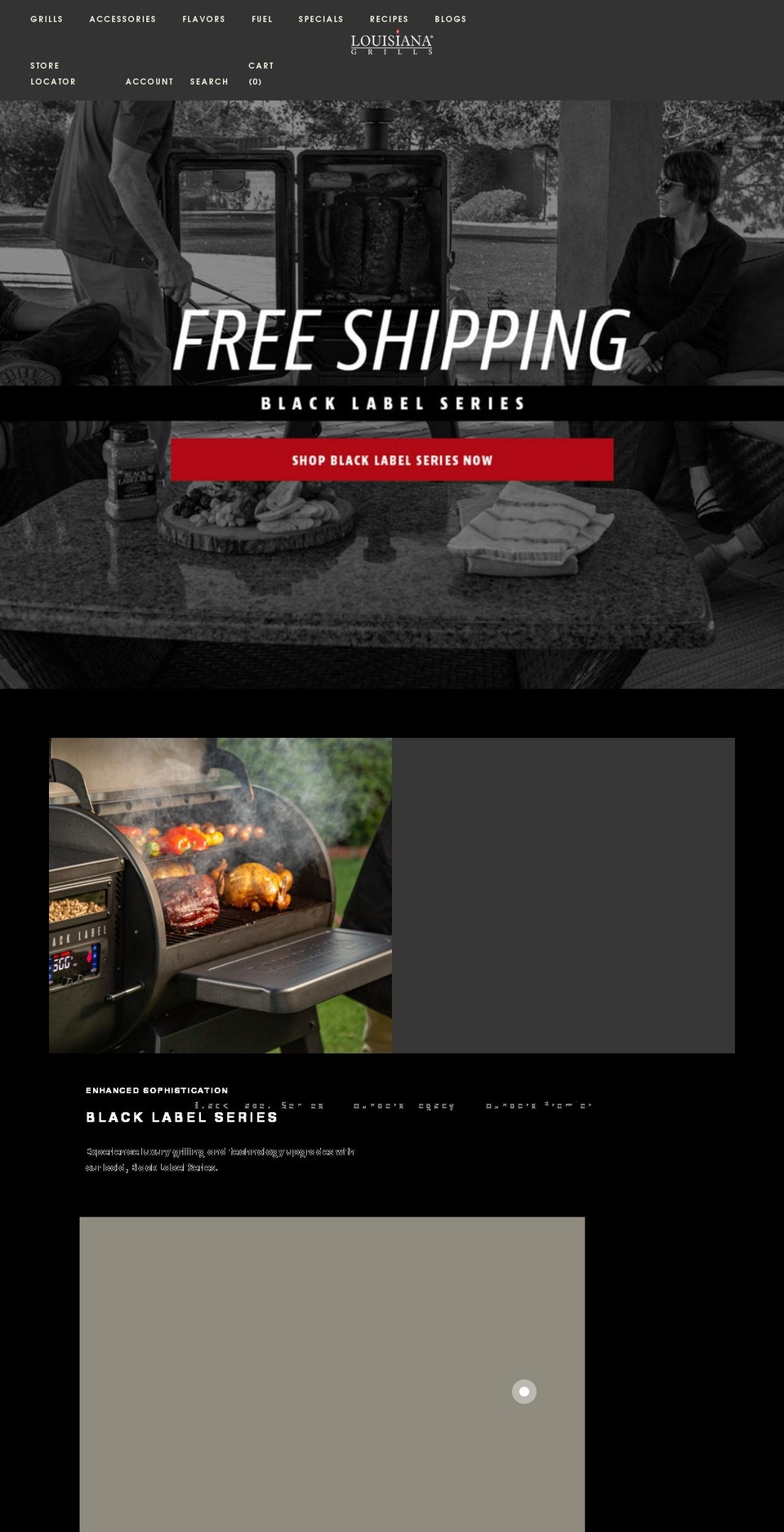 louisiana-grills.com shopify website screenshot