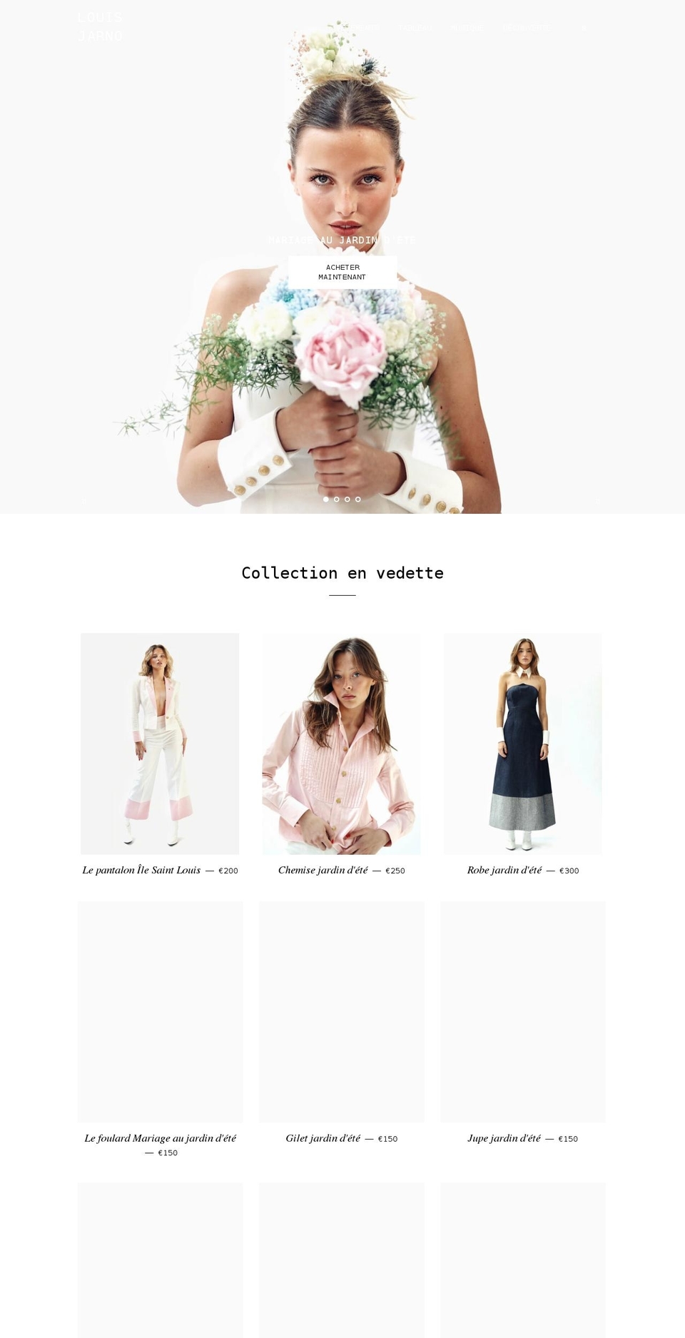 louisjarno.com shopify website screenshot