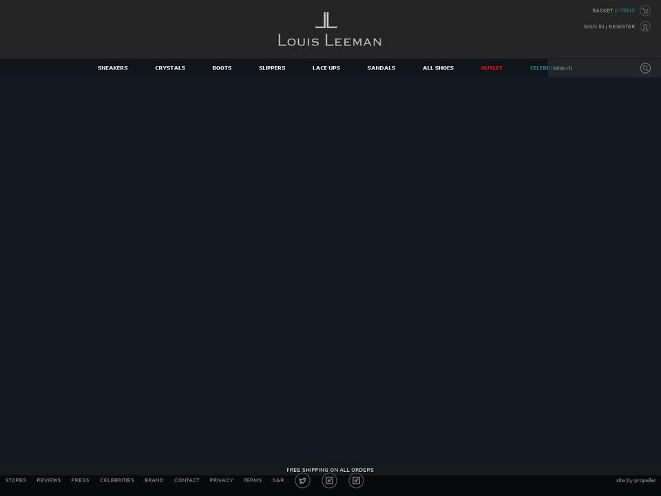 louisleeman.com shopify website screenshot