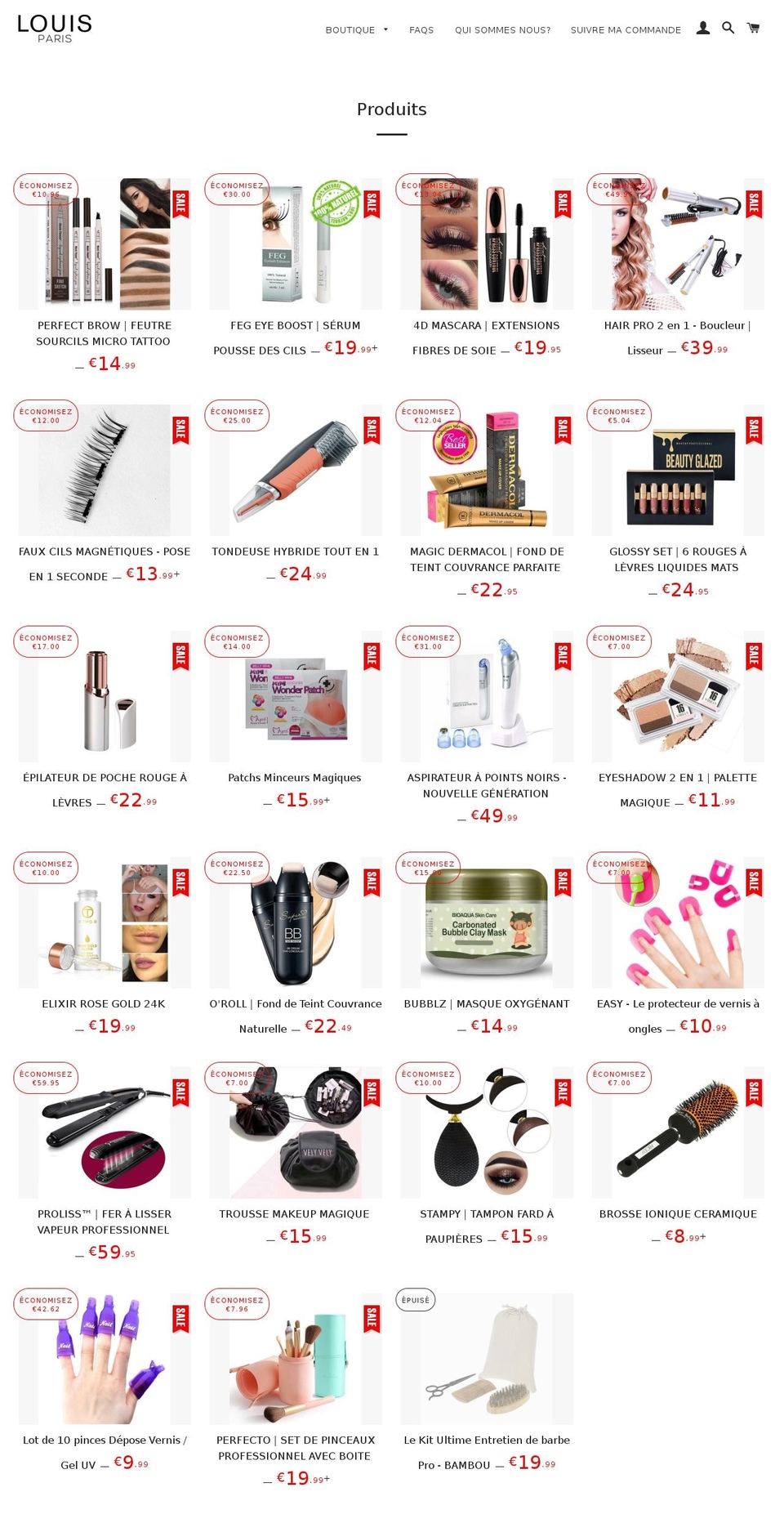 louisparis.com — Shopify storefront screenshot