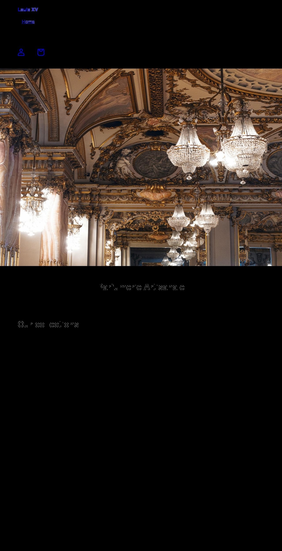 louisxv.xyz shopify website screenshot